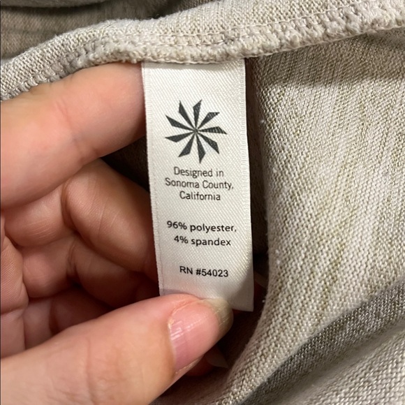 Athleta Techie Sweat Anorak Jacket in Ecru Heather Size S - Picture 6 of 7